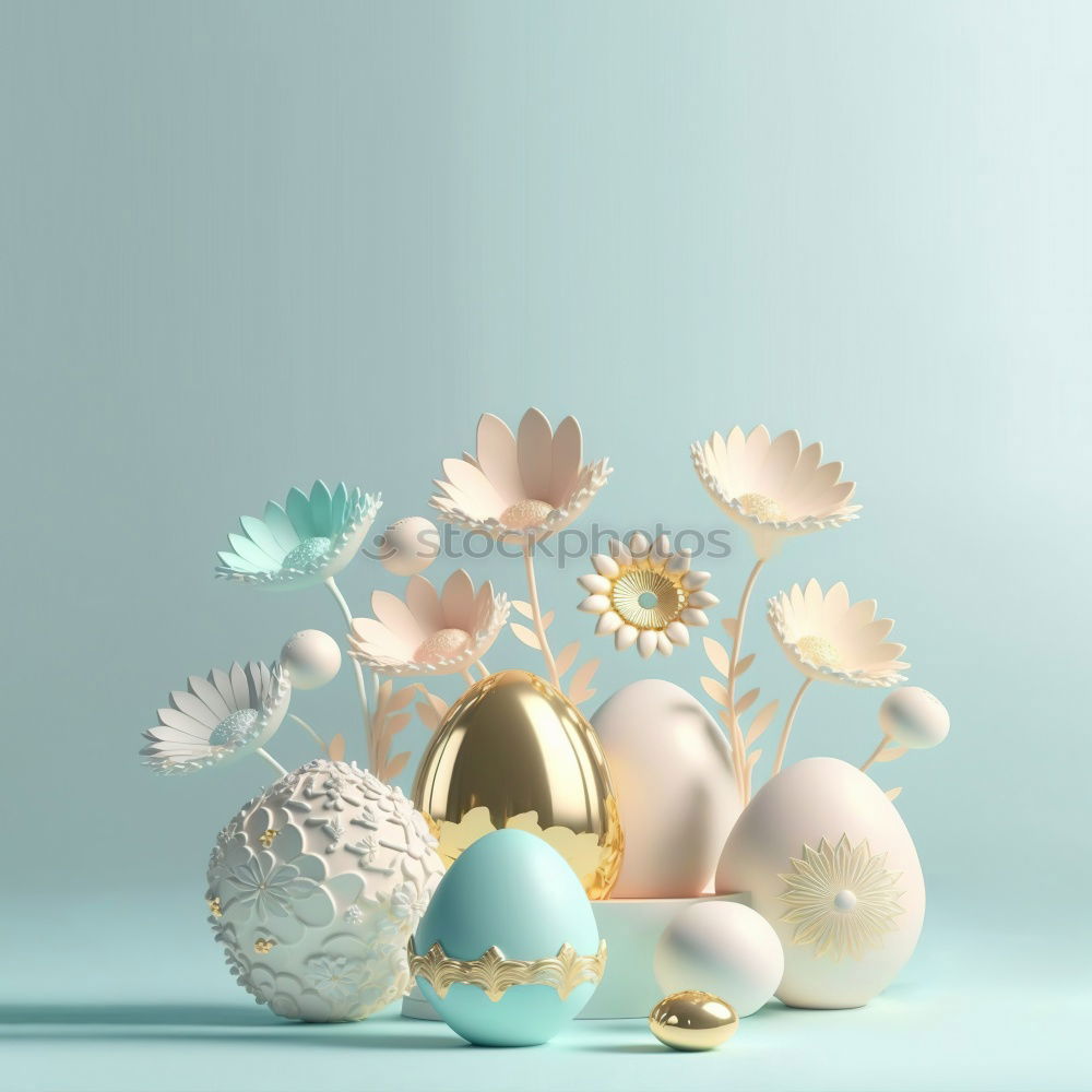 Similar – Osren greeting card mock up with nest and eggs