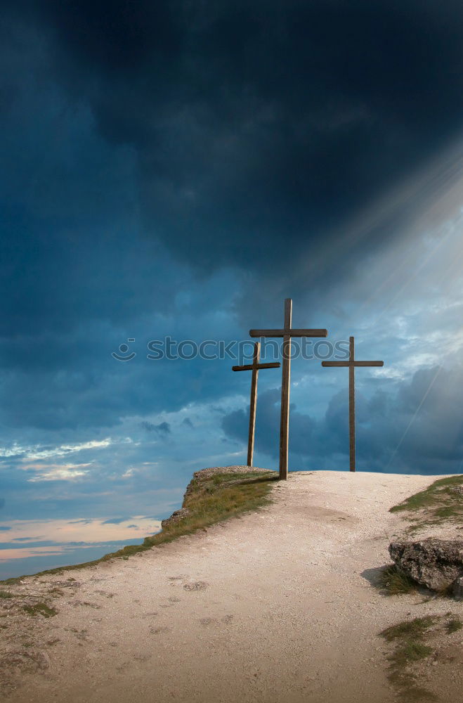 Similar – Gipfelkreuz Umwelt Natur