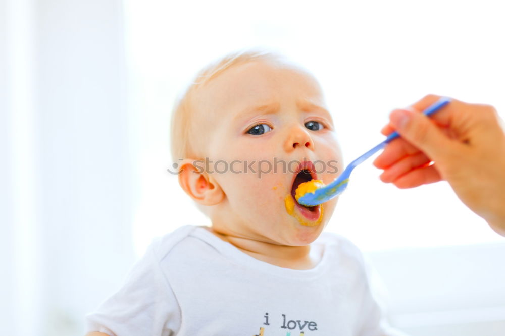 Similar – Image, Stock Photo Hit rate. Baby Puree