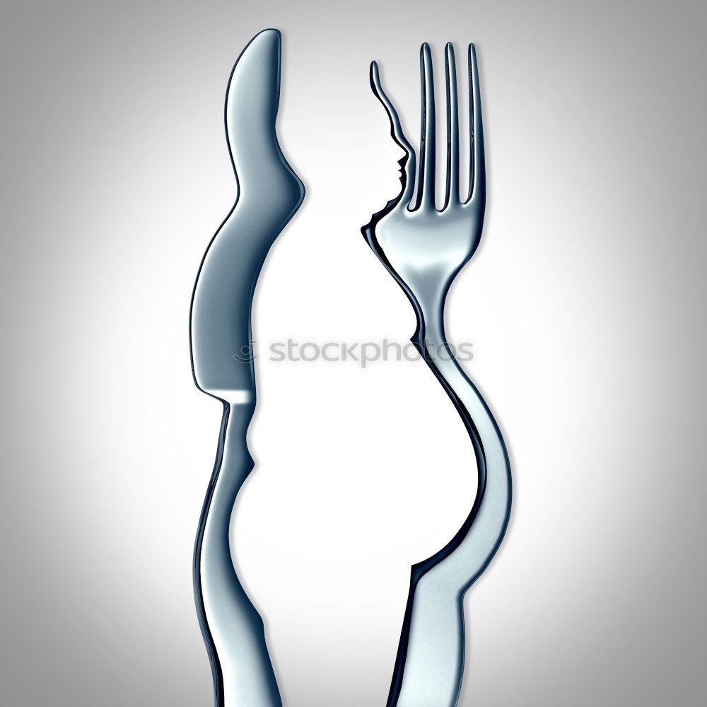 Similar – Fork and egg in the shade