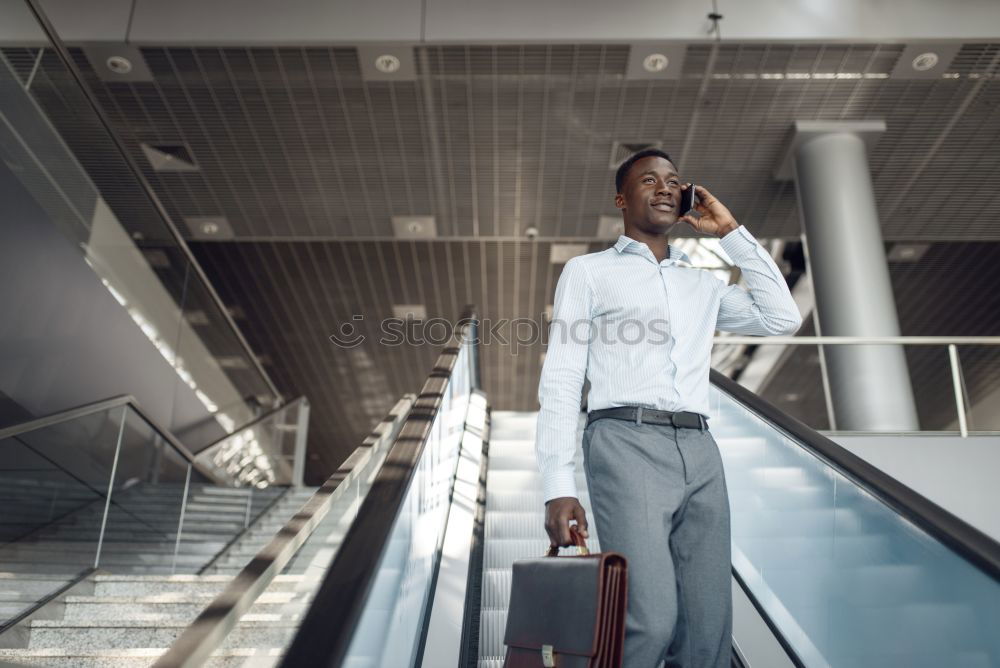 Similar – Young hipster man going to work