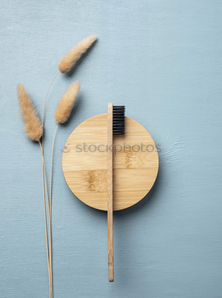 Similar – menu place setting with empty card and golden spoon