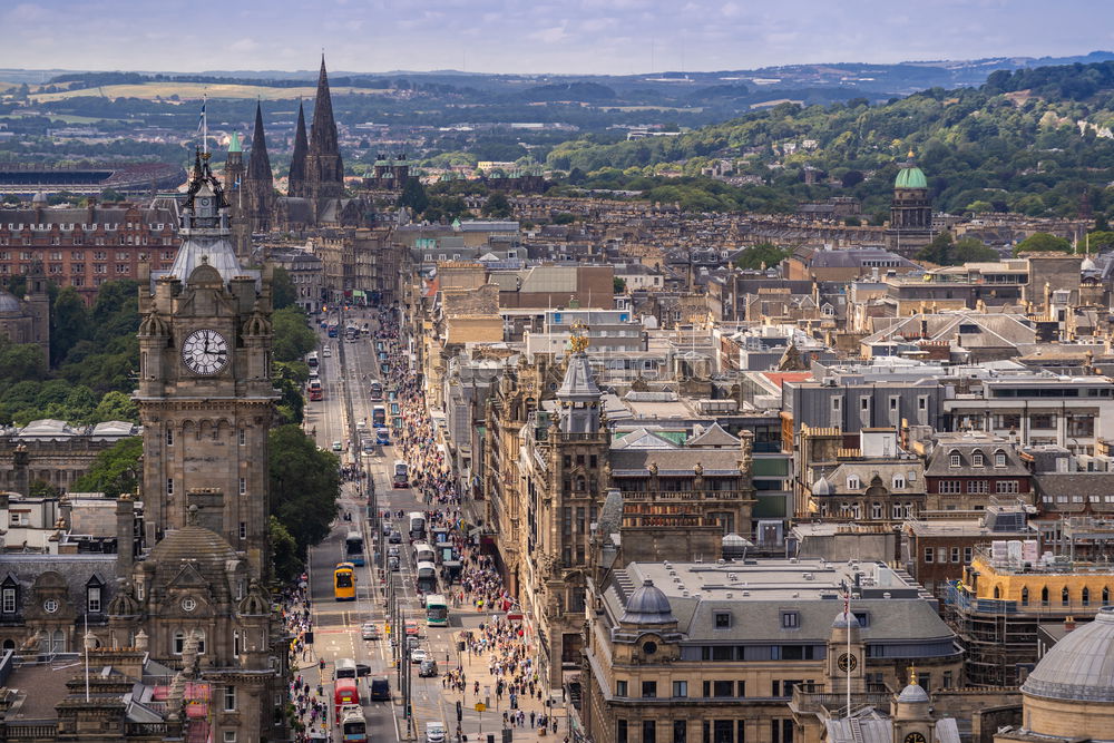 Similar – Image, Stock Photo View of Princes Street in Edinburgh