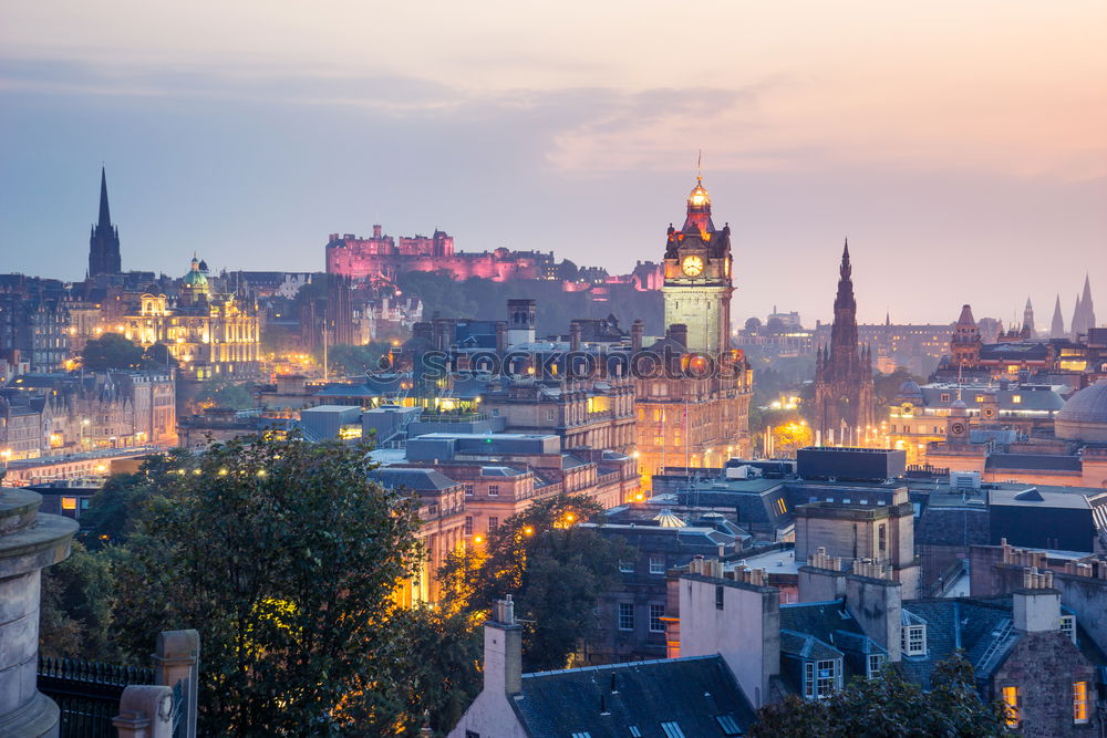 Similar – Image, Stock Photo View of Princes Street in Edinburgh