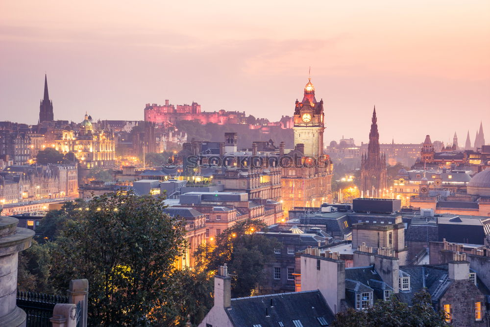 Similar – Image, Stock Photo View of Princes Street in Edinburgh