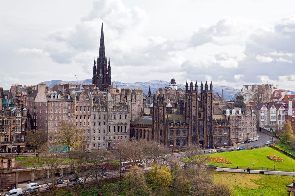 Similar – Image, Stock Photo View of Princes Street in Edinburgh