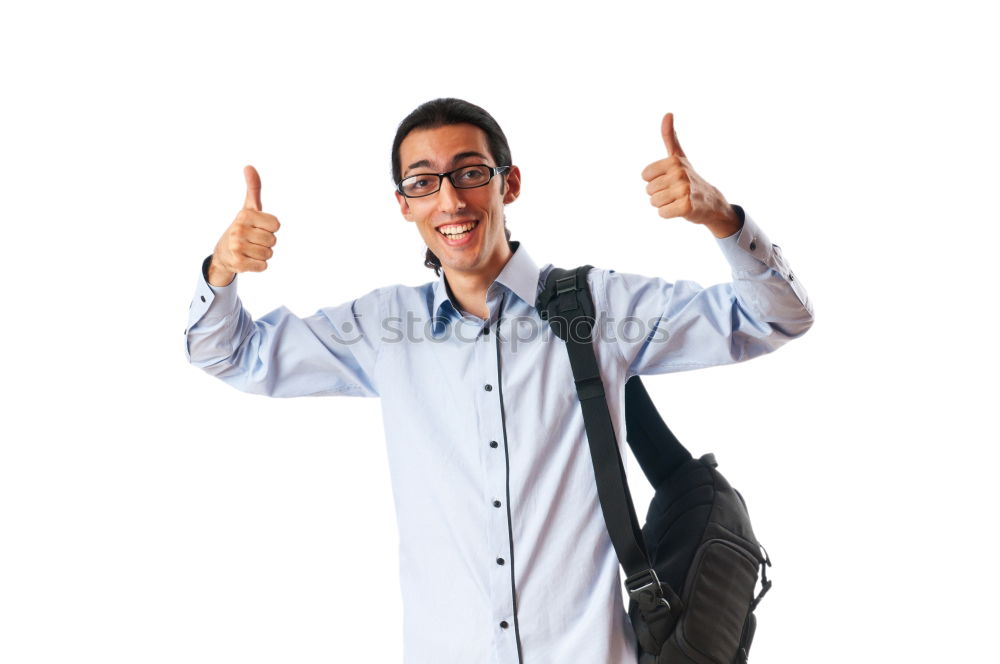 Similar – Image, Stock Photo Closeup on a man holding a bible