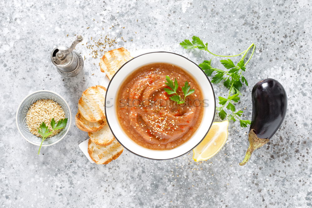 Similar – Image, Stock Photo Cooked legumes and vegetables in a bowl