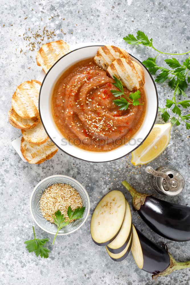 Similar – Image, Stock Photo Cooked legumes and vegetables in a bowl