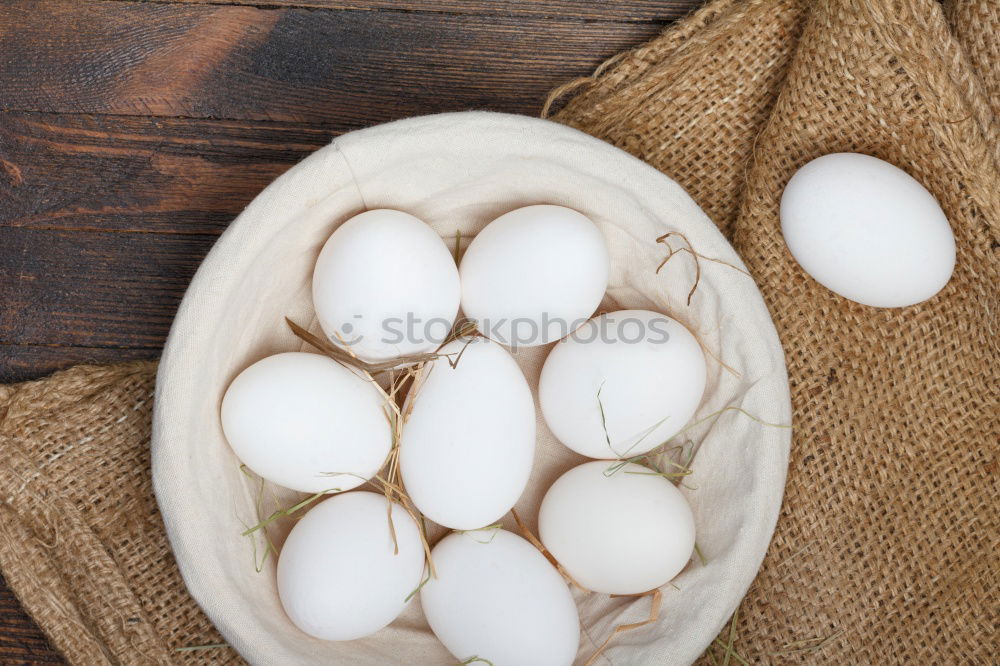 Image, Stock Photo Fresh eggs in a cardbox tray.