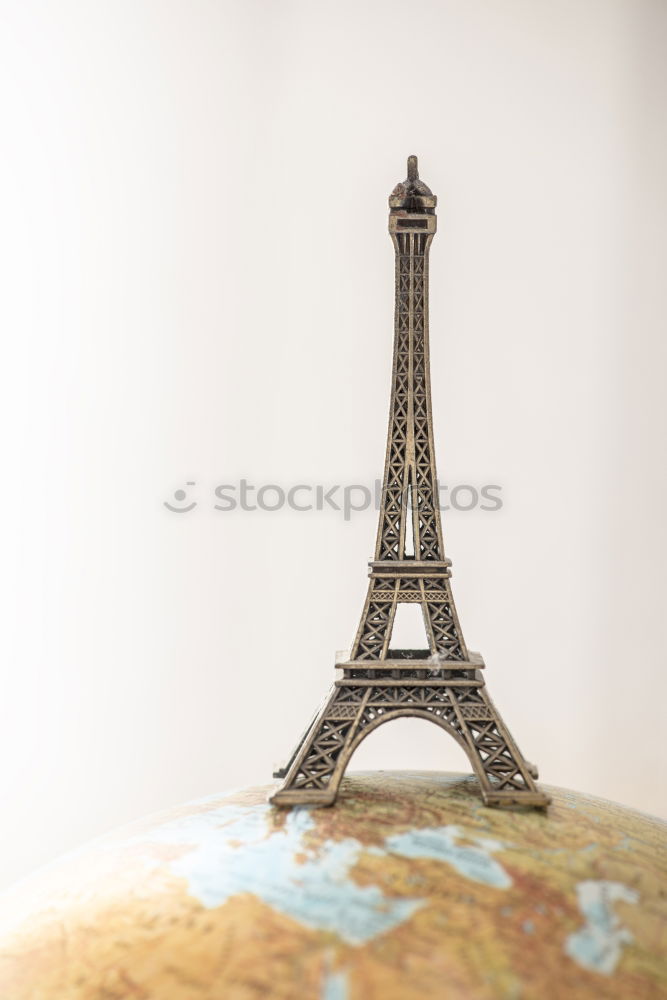 Image, Stock Photo Eiffel Tower on globe