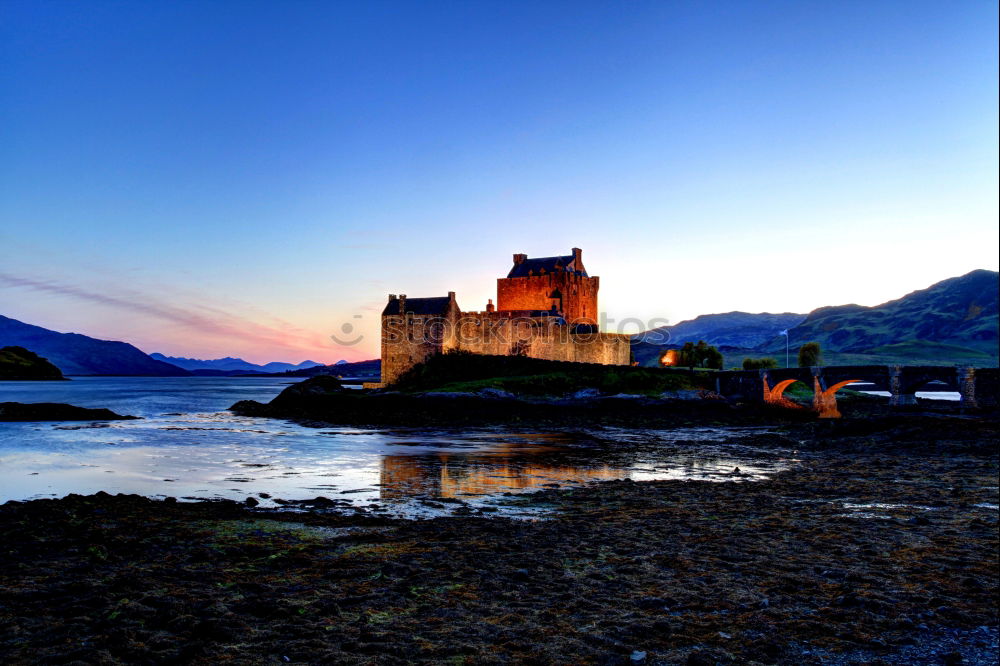 Similar – Image, Stock Photo Coast and castle in mountains