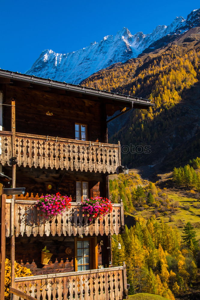 Similar – Image, Stock Photo Walser houses Saas Fee