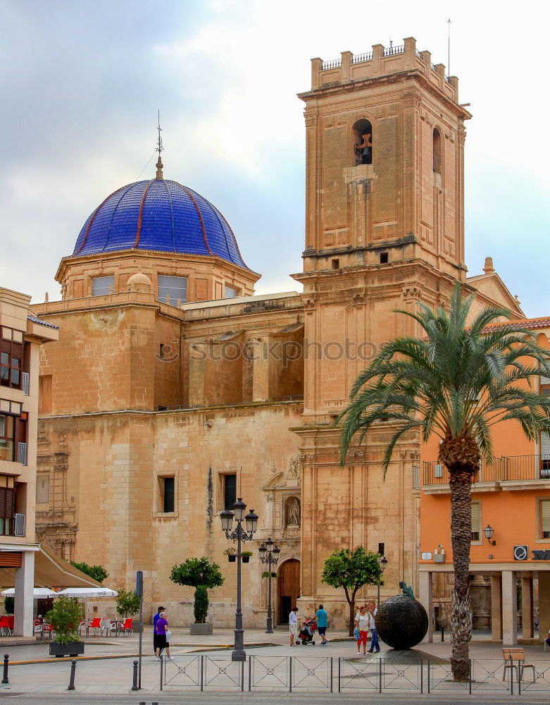 Similar – Image, Stock Photo View of the church tower