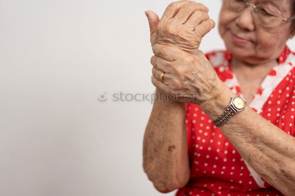 Similar – pensioner ponders Woman