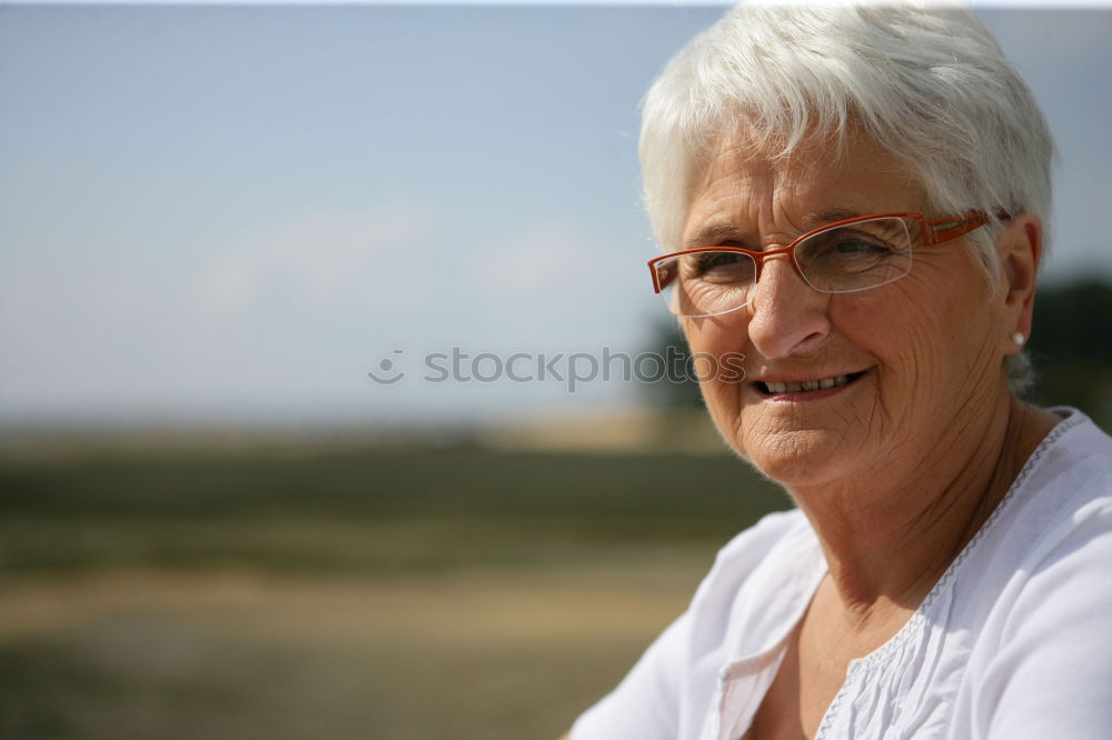 Similar – Portrait of a senior citizen