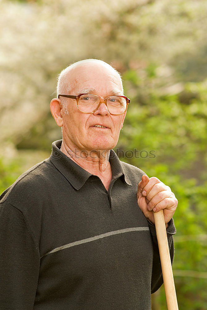 Similar – Smiling Old Man With a Grey Beard