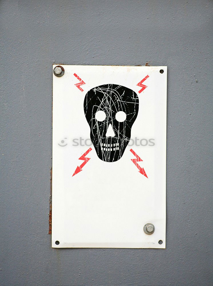 Foto Bild skull Türkei rot weiß Rost