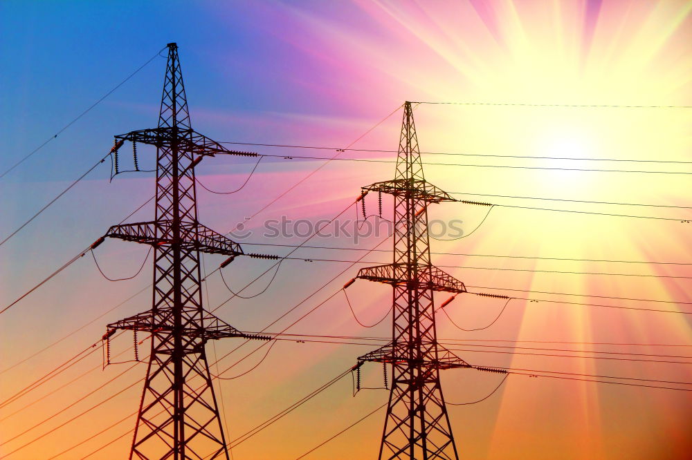 Similar – Image, Stock Photo Solar energy Sunset