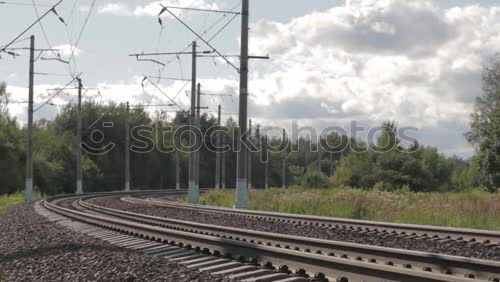 Similar – güterzug Landschaft Himmel