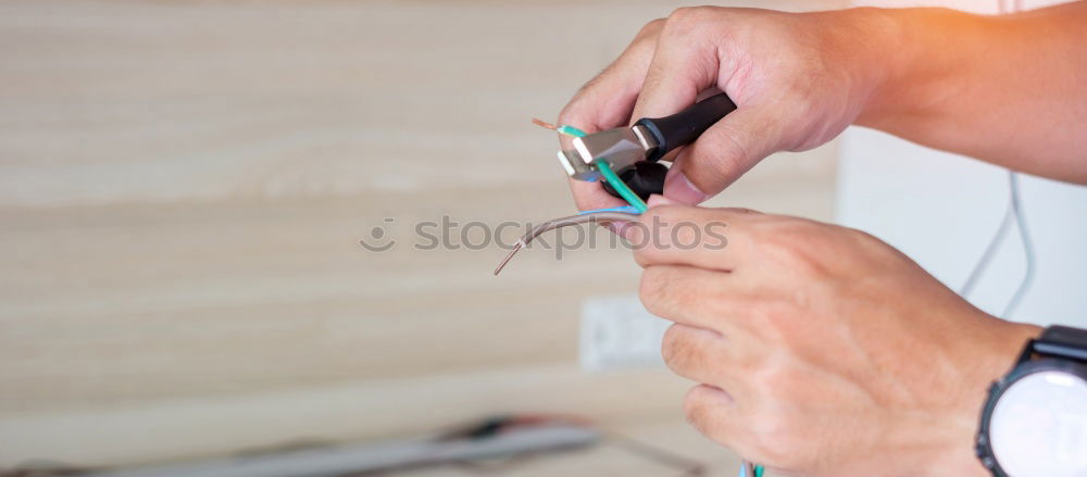 Similar – Image, Stock Photo Making shoes manual