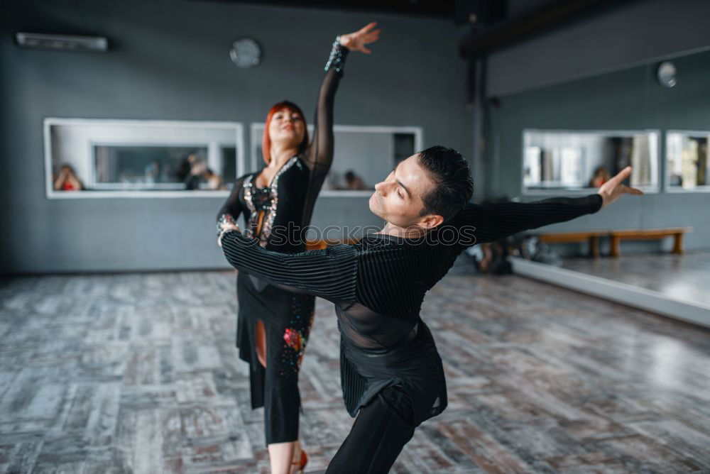 Similar – Image, Stock Photo People stretching back in a fitness class