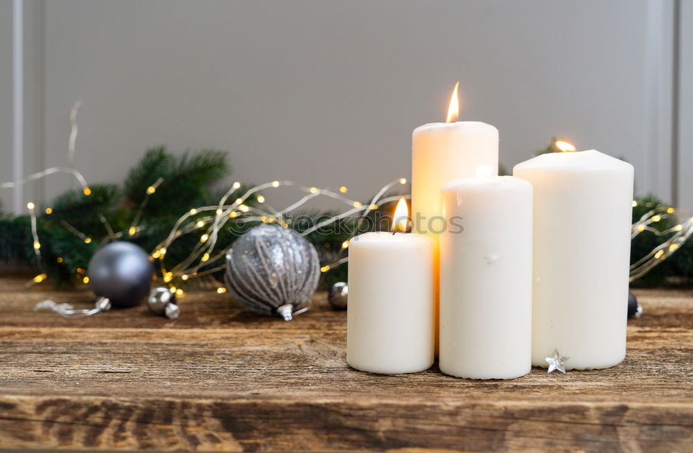 Similar – Image, Stock Photo Advent wreath on the table