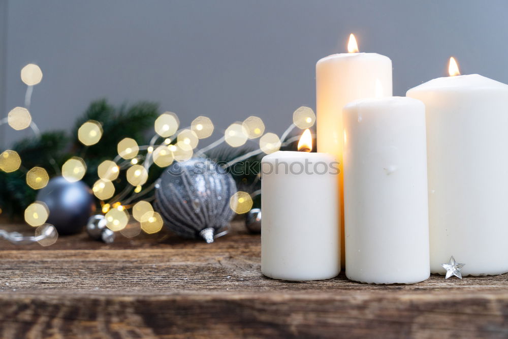 Similar – Image, Stock Photo Advent wreath on the table