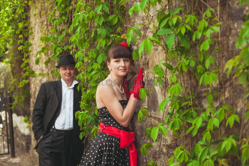 Similar – Image, Stock Photo A Young group of friends Standing in the Woods