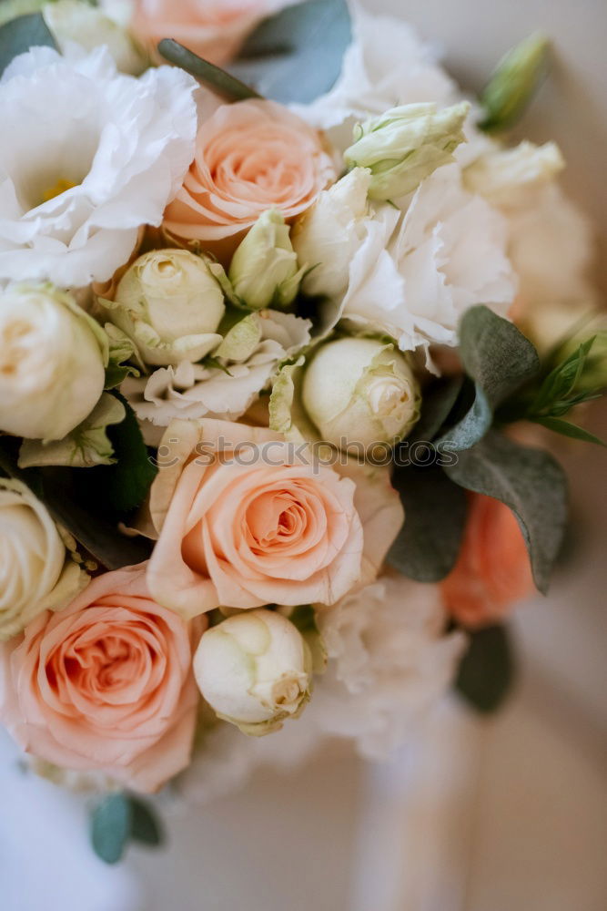 Similar – Image, Stock Photo Bridal bouquet of roses 1