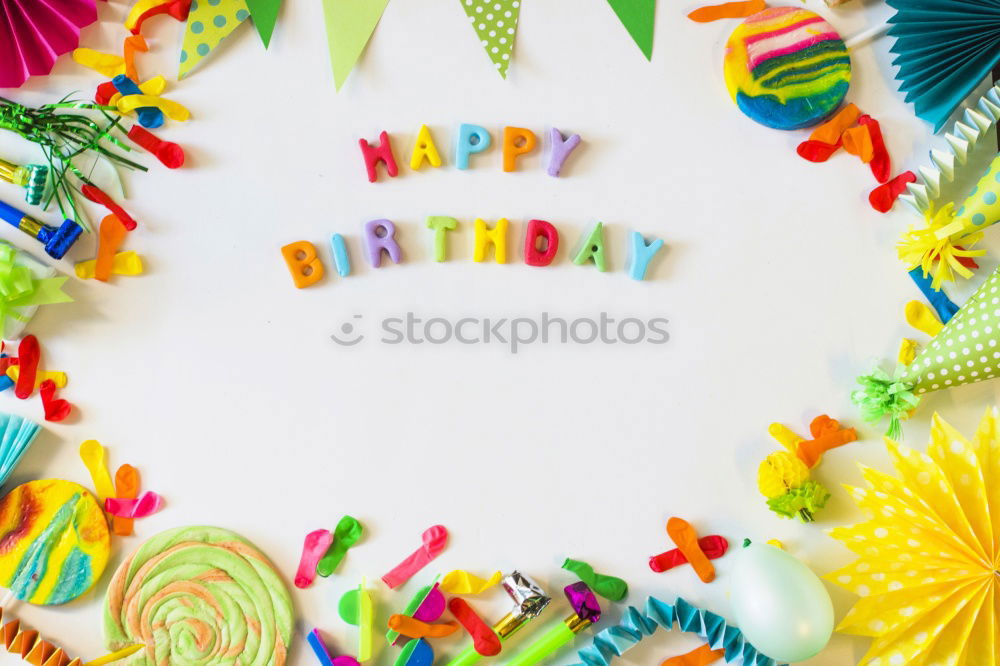 Similar – Image, Stock Photo Happy Birthday Sign