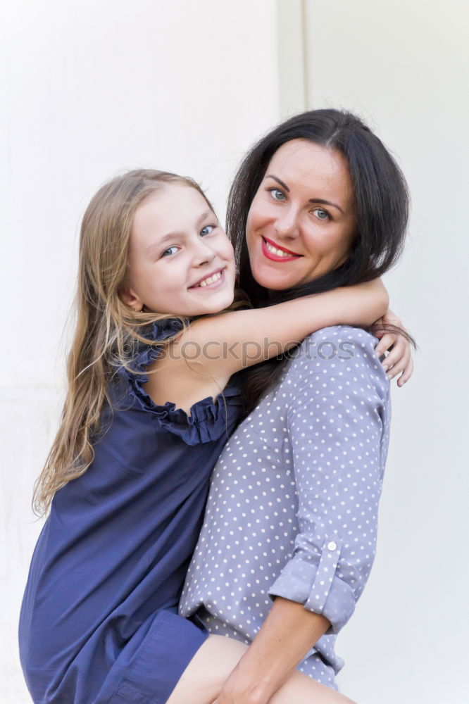 Similar – Image, Stock Photo Playing mother and daughter