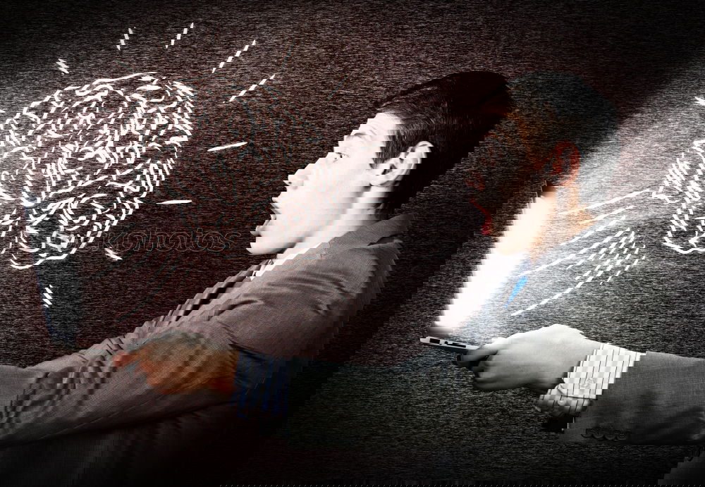 Similar – Image, Stock Photo Capturing thoughts