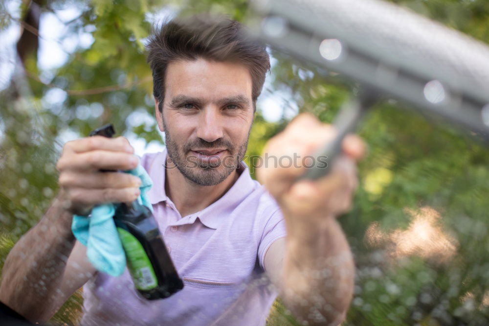 Similar – Image, Stock Photo Mechanic fixing a compressor engine