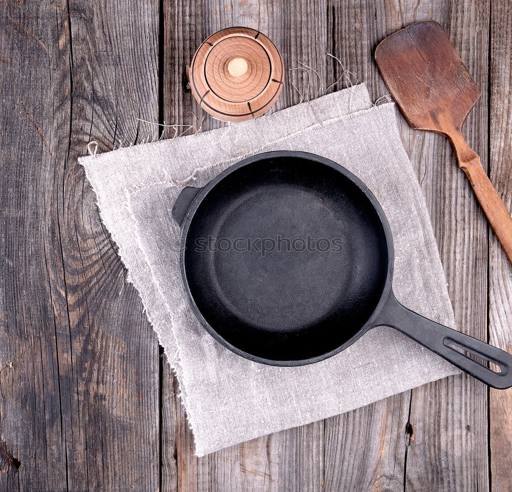 Similar – Empty black cast-iron frying pan