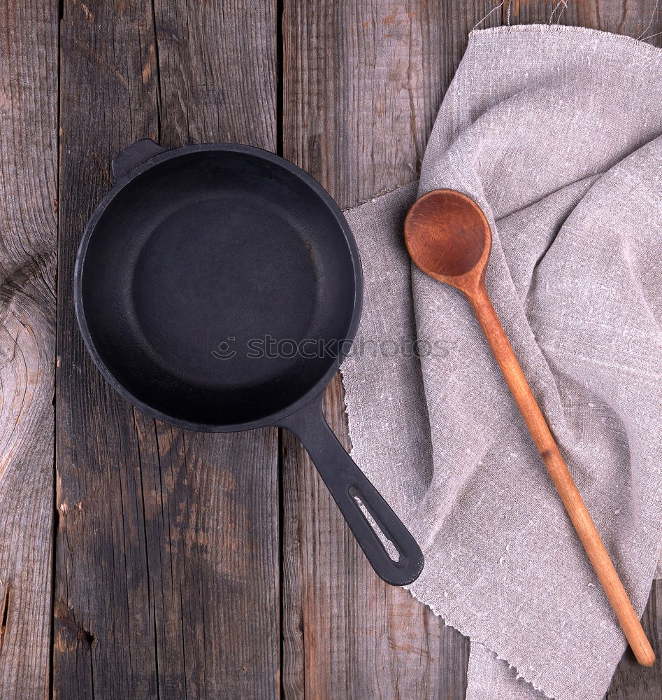 Similar – Empty black cast-iron frying pan