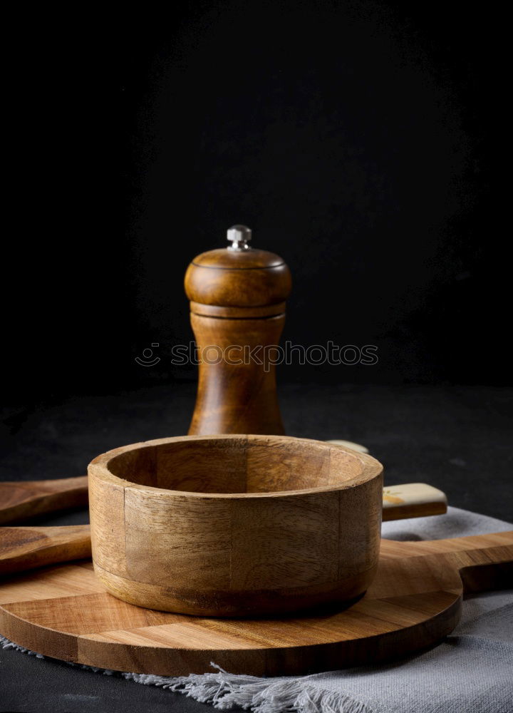 Similar – Table spice set with pepper mill and fresh herbs