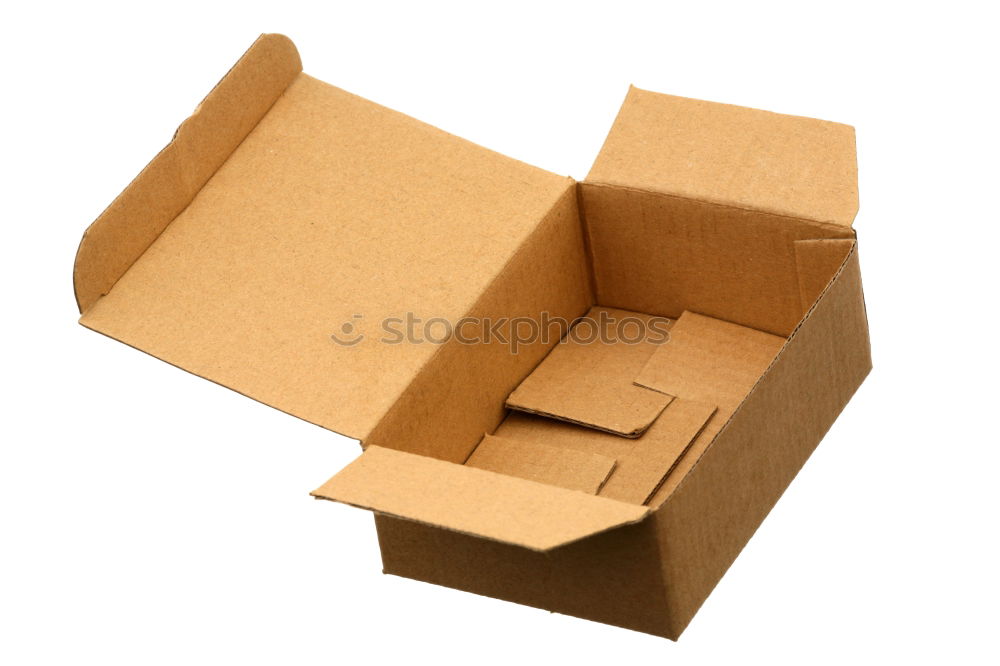 Similar – empty open box of brown cardboard