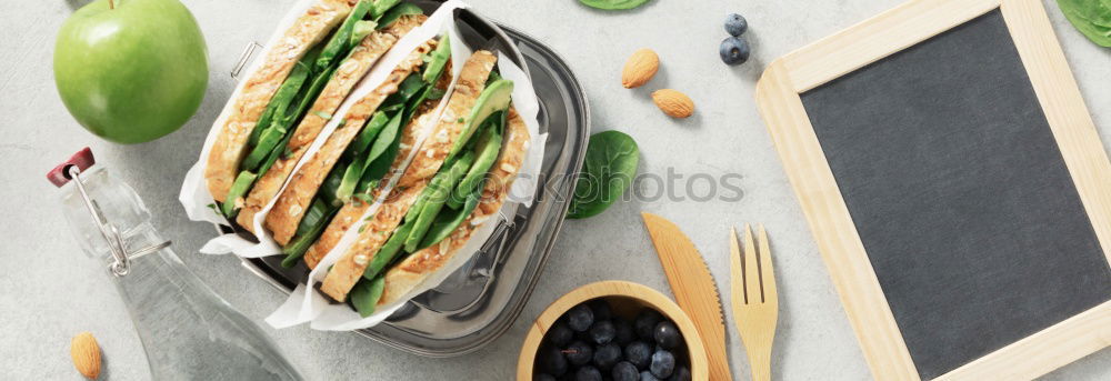 Similar – Image, Stock Photo Various vegetarian tortilla wraps