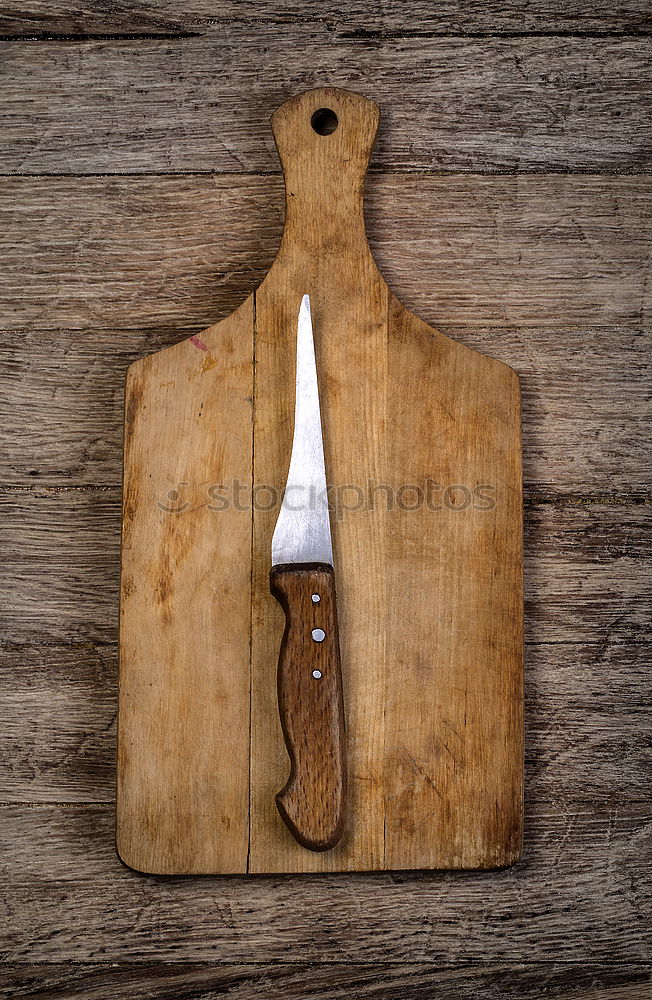 Similar – Image, Stock Photo knife with sharpening on the wooden table