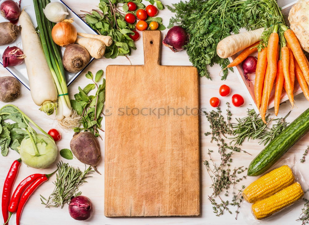 Similar – Image, Stock Photo Vegetarian Ingredients For Pearl Barley Salad