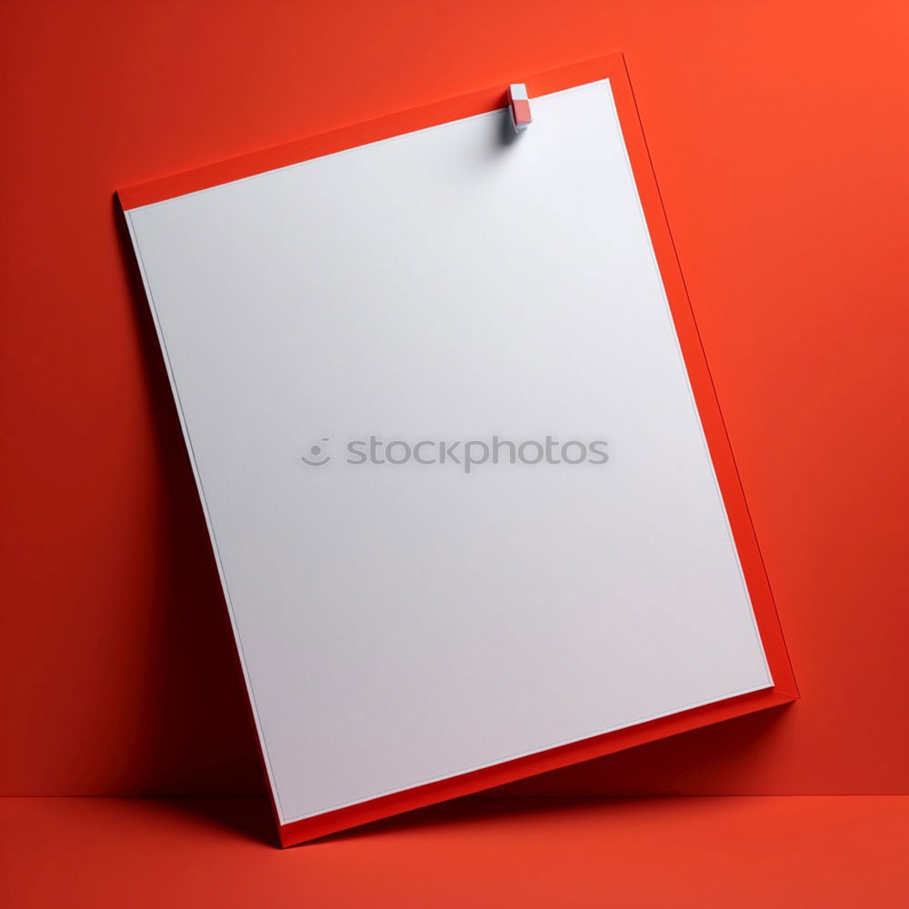 Similar – notebook with white sheets and a crumpled sheet of paper