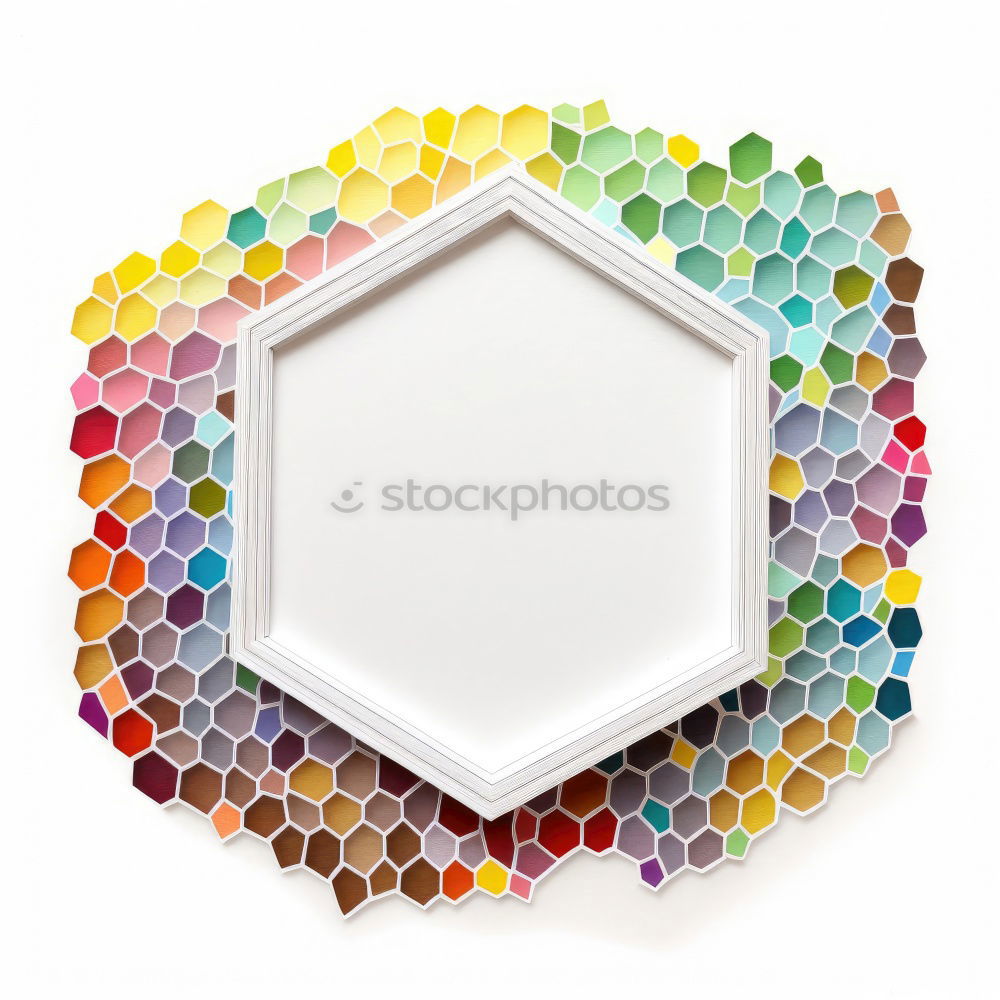 Image, Stock Photo crayon honeycomb