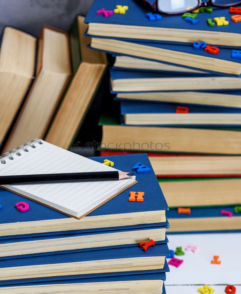 Image, Stock Photo empty notebook with white sheets