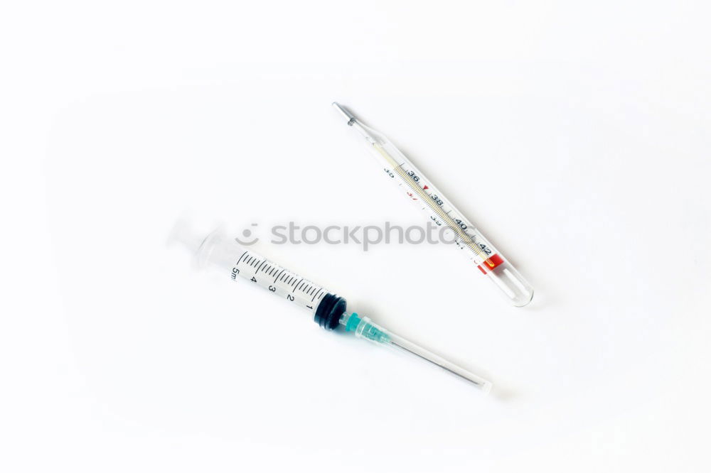 Similar – Medical syringe isolated over white background, injection]