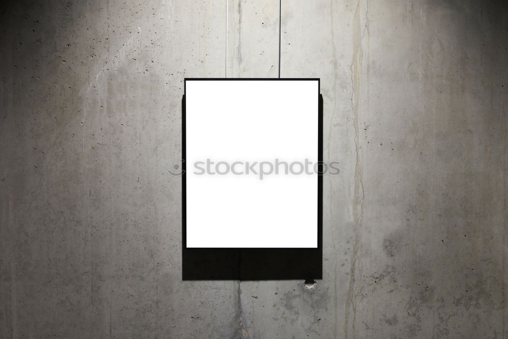 Empty white isolated frame