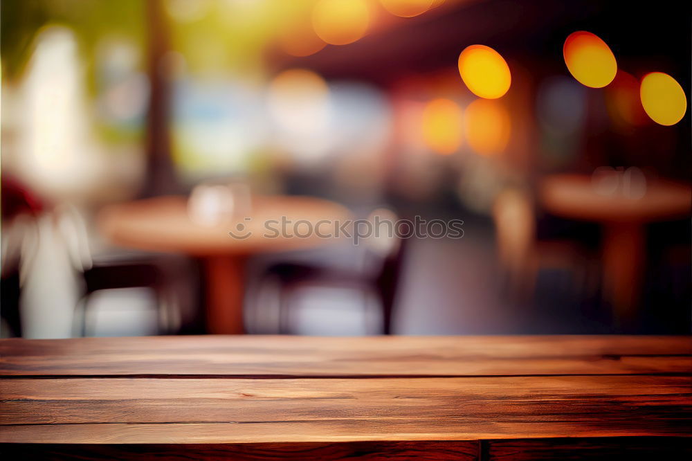 Similar – Image, Stock Photo Beer garden detail shot with red and white check table cloth, wooden fence in background and blurred lamp in foreground r