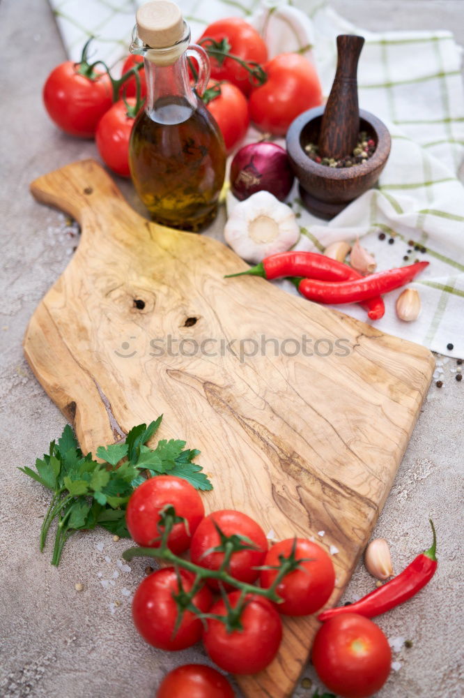 Similar – Image, Stock Photo Raw lasagna sheets and cherry tomatoes