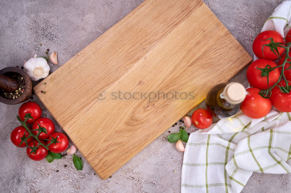 Similar – Image, Stock Photo empty kitchen cutting and fresh red cherry tomatoes