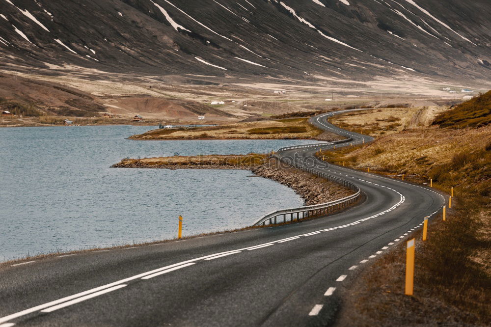 Similar – Image, Stock Photo Curvy road in mountains, Trollstigen, Norway